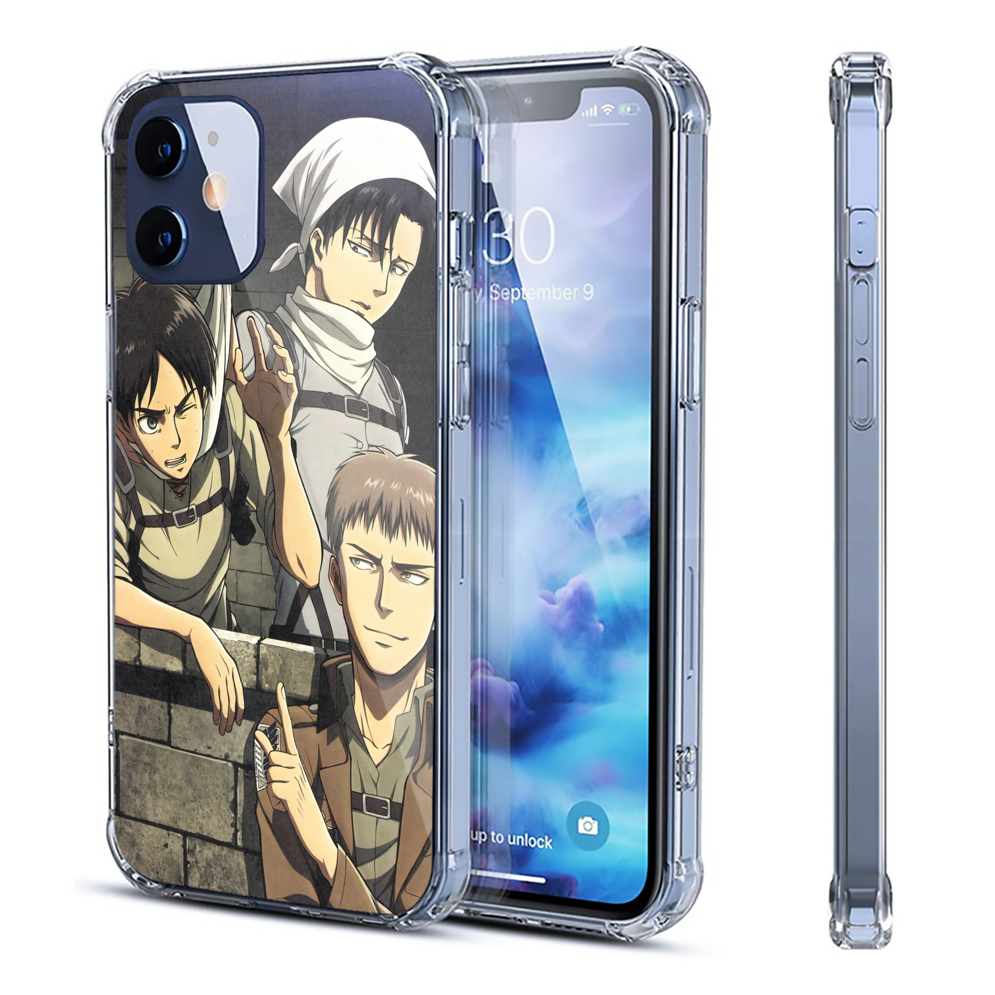 （画像用） 進撃の巨人 Attack on Titan 【iPhone 12シリーズ対応】透明スマホケース（クリアソフトケース）